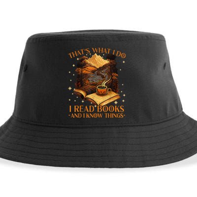 That's What I Do I Read Books And I Know Things Reading Sustainable Bucket Hat