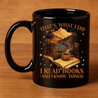That's What I Do I Read Books And I Know Things Reading 11oz C Handle Ceramic Mug