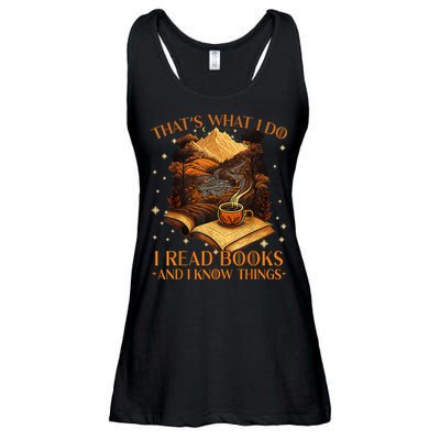 That's What I Do I Read Books And I Know Things Reading Ladies Essential Flowy Tank