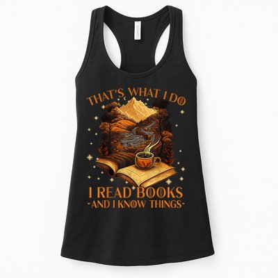 That's What I Do I Read Books And I Know Things Reading Womens Tank Top