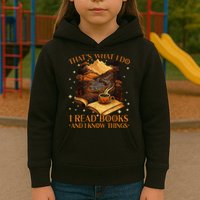 That's What I Do I Read Books And I Know Things Reading Kids Hoodie