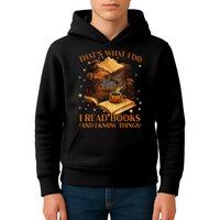 That's What I Do I Read Books And I Know Things Reading Kids Hoodie