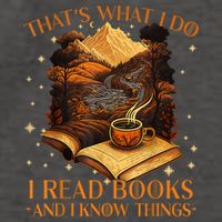 That's What I Do I Read Books And I Know Things Reading Vector Backpack