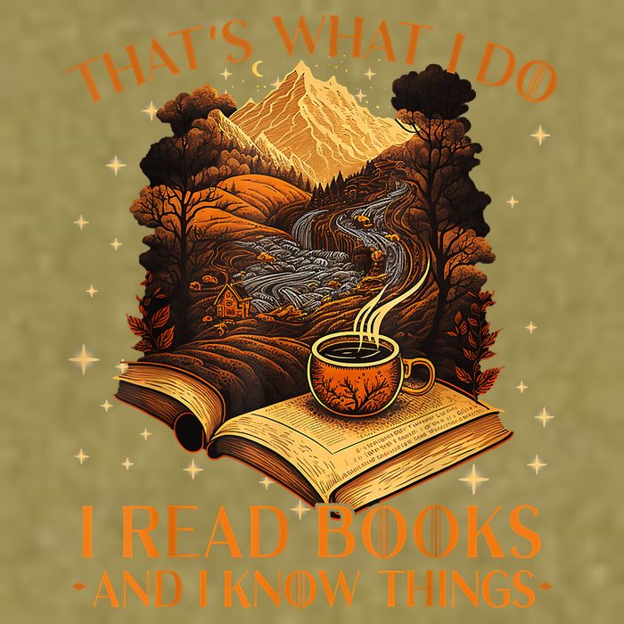 That's What I Do I Read Books And I Know Things Reading Garment-Dyed Women's Muscle Tee