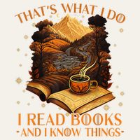 That's What I Do I Read Books And I Know Things Reading Poster