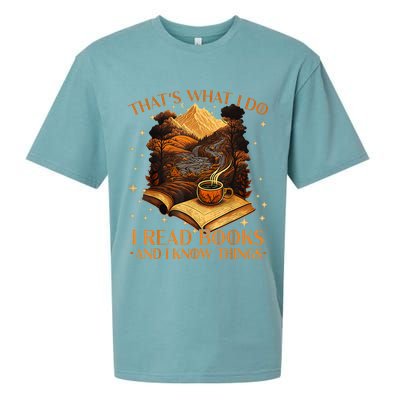 That's What I Do I Read Books And I Know Things Reading Sueded Cloud Jersey T-Shirt