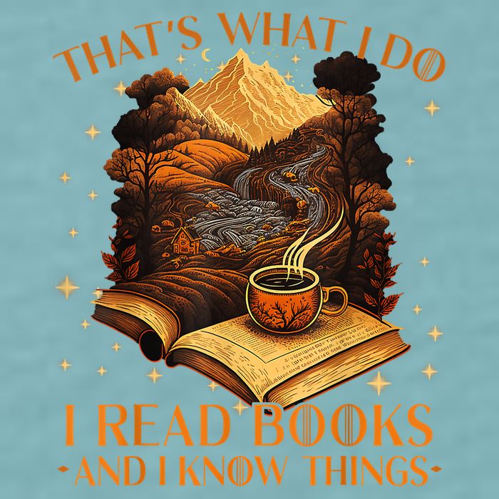 That's What I Do I Read Books And I Know Things Reading Sueded Cloud Jersey T-Shirt