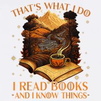 That's What I Do I Read Books And I Know Things Reading Garment-Dyed Sweatshirt