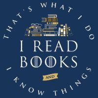 That's What I Do I Read Books And I Know Things Reading Drawstring Bag