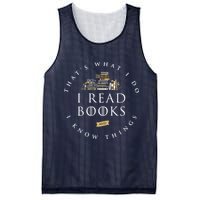 That's What I Do I Read Books And I Know Things Reading Mesh Reversible Basketball Jersey Tank