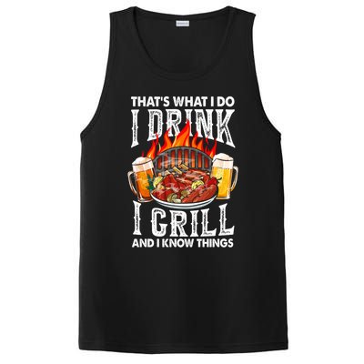 Thats What I Do I I Grill And Know Things Bbq Beer Cute Gift PosiCharge Competitor Tank