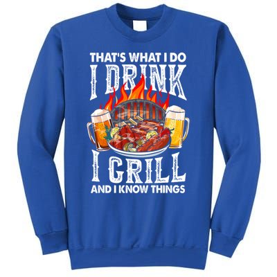 Thats What I Do I I Grill And Know Things Bbq Beer Cute Gift Sweatshirt