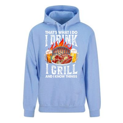 Thats What I Do I I Grill And Know Things Bbq Beer Cute Gift Unisex Surf Hoodie