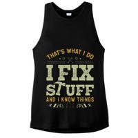 Thats What I Do I Read Books And I Know Things Funny Reading Ladies PosiCharge Tri-Blend Wicking Tank