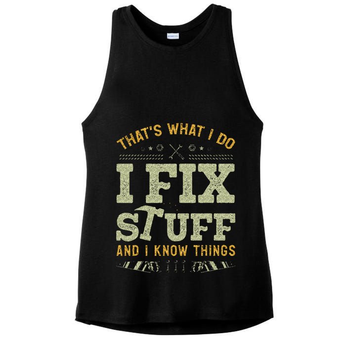 Thats What I Do I Read Books And I Know Things Funny Reading Ladies PosiCharge Tri-Blend Wicking Tank