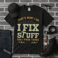 Thats What I Do I Read Books And I Know Things Funny Reading Tall T-Shirt