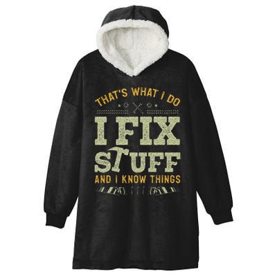 Thats What I Do I Read Books And I Know Things Funny Reading Hooded Wearable Blanket