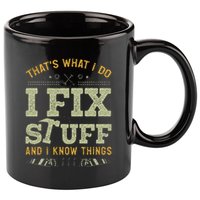 Thats What I Do I Read Books And I Know Things Funny Reading 11oz C Handle Ceramic Mug