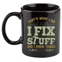 Thats What I Do I Read Books And I Know Things Funny Reading 11oz C Handle Ceramic Mug