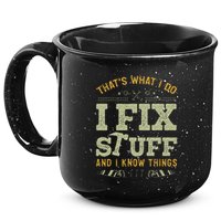 Thats What I Do I Read Books And I Know Things Funny Reading 15oz Campfire Ceramic Mug