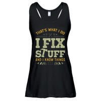 Thats What I Do I Read Books And I Know Things Funny Reading Ladies Essential Flowy Tank