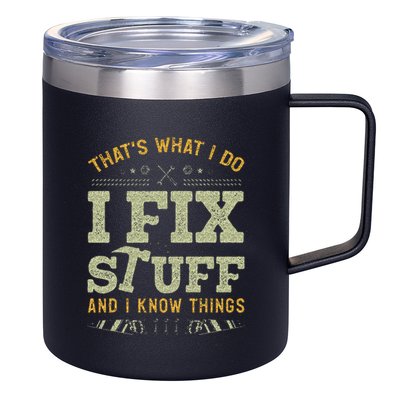 Thats What I Do I Read Books And I Know Things Funny Reading 12oz Stainless Steel Coffee Mug