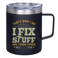 Thats What I Do I Read Books And I Know Things Funny Reading 12oz Stainless Steel Coffee Mug