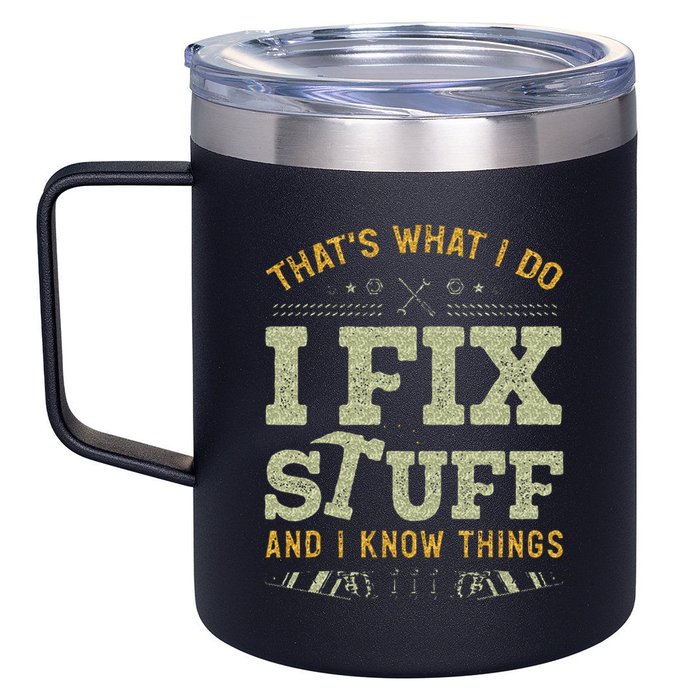 Thats What I Do I Read Books And I Know Things Funny Reading 12oz Stainless Steel Coffee Mug