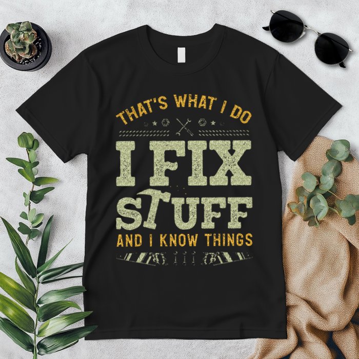 Thats What I Do I Read Books And I Know Things Funny Reading Premium T-Shirt
