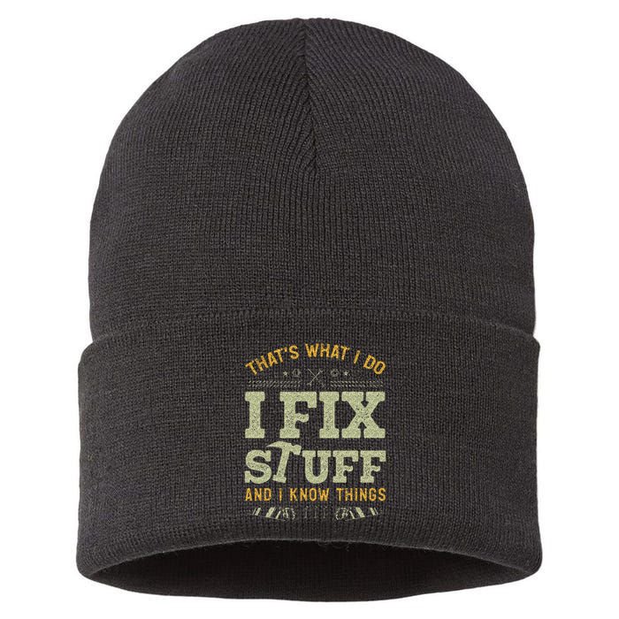 Thats What I Do I Read Books And I Know Things Funny Reading Sustainable Knit Beanie