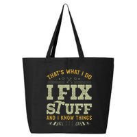 Thats What I Do I Read Books And I Know Things Funny Reading 25L Jumbo Tote