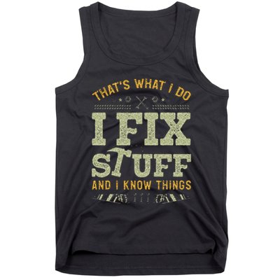 Thats What I Do I Read Books And I Know Things Funny Reading Tank Top