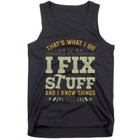 Thats What I Do I Read Books And I Know Things Funny Reading Tank Top