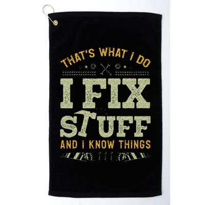 Thats What I Do I Read Books And I Know Things Funny Reading Golf Towel