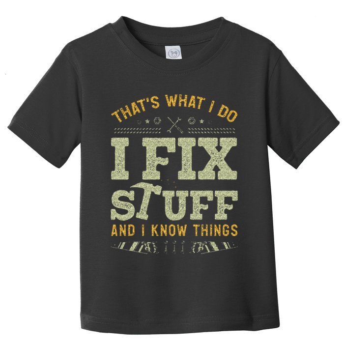 Thats What I Do I Read Books And I Know Things Funny Reading Toddler T-Shirt