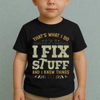 Thats What I Do I Read Books And I Know Things Funny Reading Toddler T-Shirt
