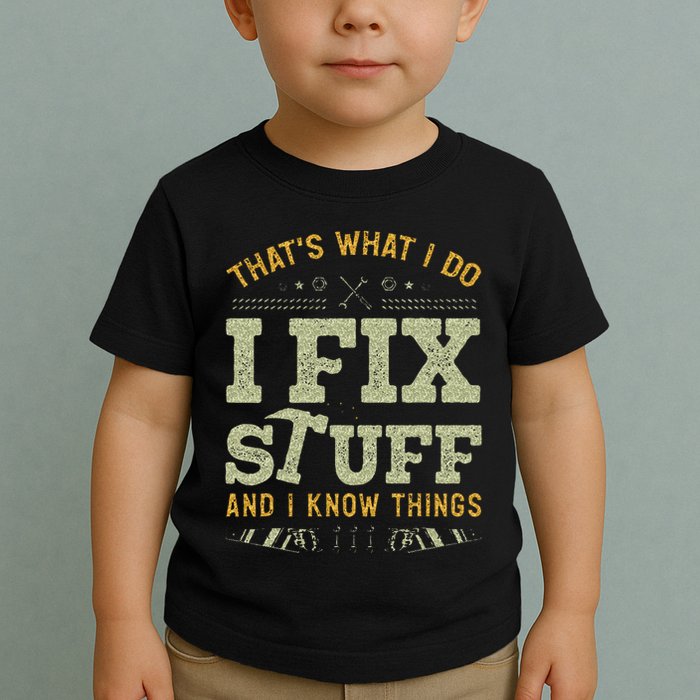 Thats What I Do I Read Books And I Know Things Funny Reading Toddler T-Shirt
