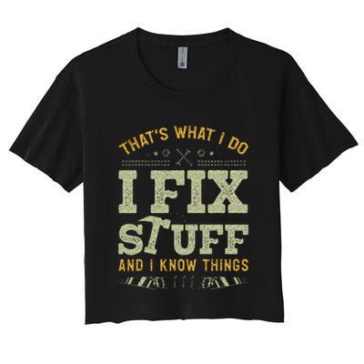 Thats What I Do I Read Books And I Know Things Funny Reading Crop Top