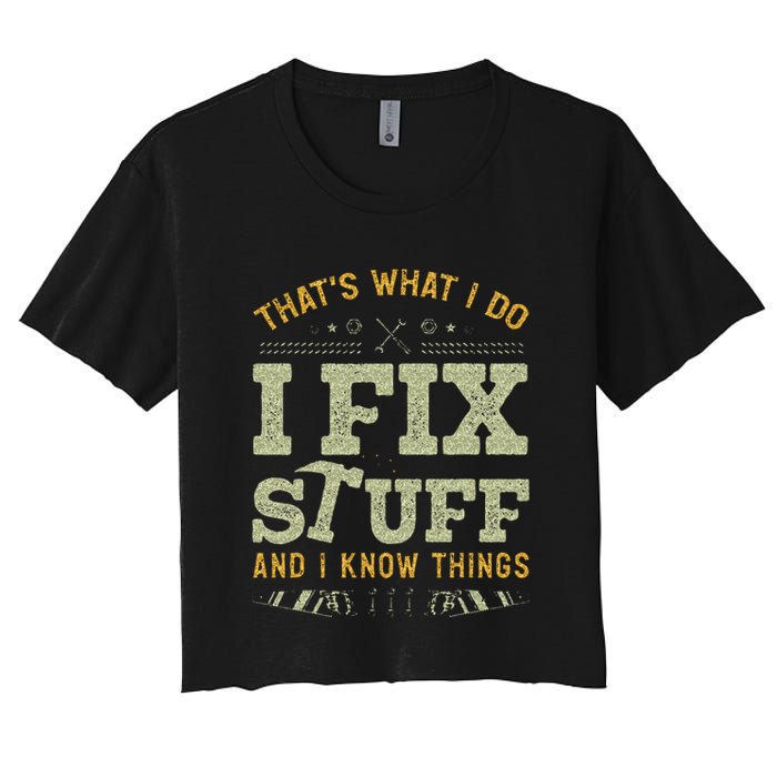 Thats What I Do I Read Books And I Know Things Funny Reading Crop Top