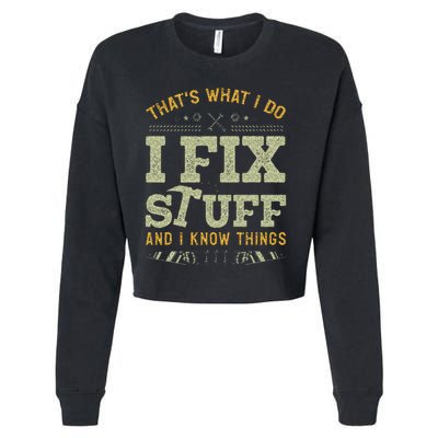 Thats What I Do I Read Books And I Know Things Funny Reading Cropped Pullover Crew