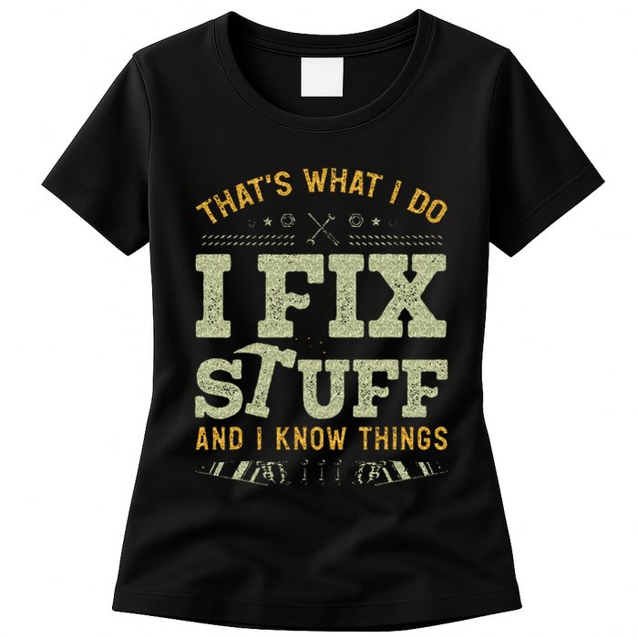 Thats What I Do I Read Books And I Know Things Funny Reading Womens T-Shirt