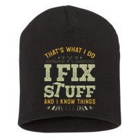 Thats What I Do I Read Books And I Know Things Funny Reading Short Acrylic Beanie