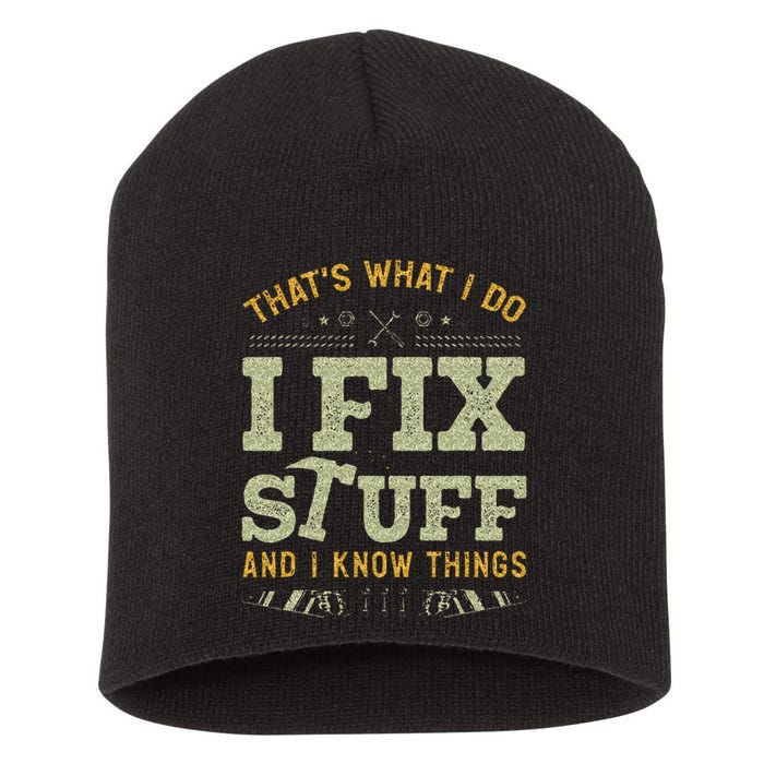 Thats What I Do I Read Books And I Know Things Funny Reading Short Acrylic Beanie