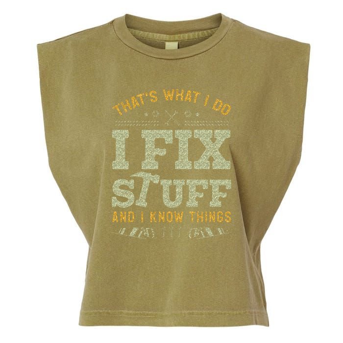 Thats What I Do I Read Books And I Know Things Funny Reading Garment-Dyed Women's Muscle Tee