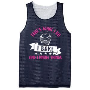 ThatS What I Do I Bake And Know Things Funny Baker Gift Mesh Reversible Basketball Jersey Tank