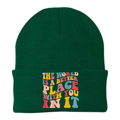 The World Is A Better Place With You In It Trendy Costume Knit Cap Winter Beanie