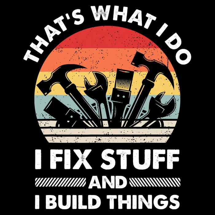 That's What I Do I Fix Stuff And I Build Things Funny Mechanic Retro Vintage Toddler T-Shirt