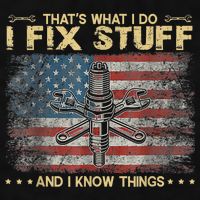 That's What I Do I Fix Stuff And I Know Things Funny Saying Ladies PosiCharge Tri-Blend Wicking Tank