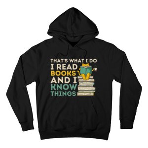 ThatS What I Do Reading Cat Funny Book & Cat Lover Hoodie