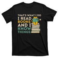 ThatS What I Do Reading Cat Funny Book & Cat Lover T-Shirt